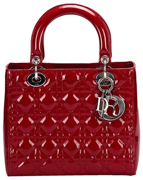 lady dior tasche rot|lady dior cannage bag.